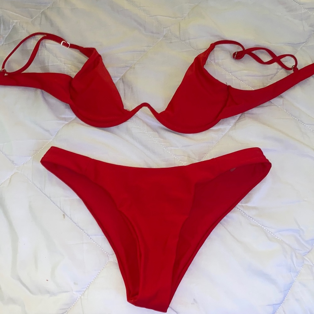 Red Shein Bikini
